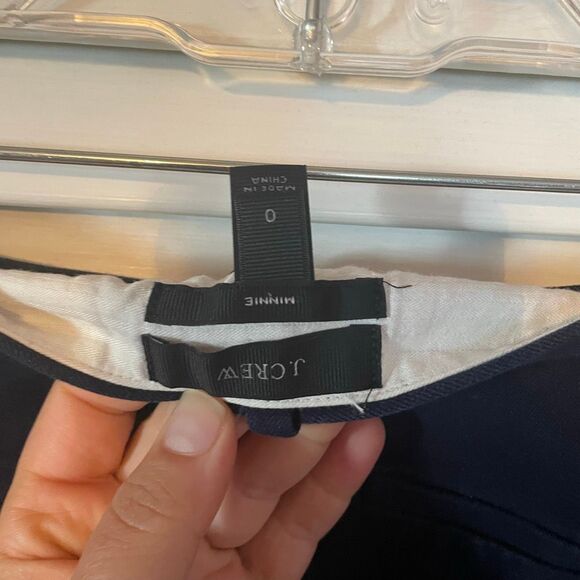 J CREW | the minnie pant navy blue 0 - Picture 9 of 10